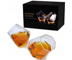 Thumbs Up Herma Mad Monkey - szklanki do whisky ''Diamond'' (komplektas 2) permatomas
