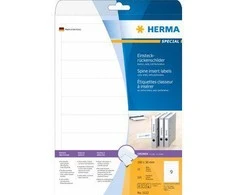 Herma Rišiklių nugarėlių etiketės, baltos, 190 x 30 mm, 225 vnt (5122)