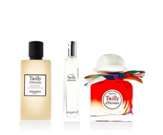 „Hermes“ rinkinys: „Tutti Twilly D'hermes“ kvepalai moterims, 85 ml + „Tutti Twilly D'hermes“ kvepalai moterims, 15 ml + „Tutti Twilly D'hermes Kūnui“ kūno losjonai, 80 ml