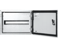 Sabaj System Hermetiškas modulinis skirstomasis skydas n/t IP65 RH 12 /1x12/ RAL 7035 tvirtos durys su spyna RH 12 DP 6-741-DP