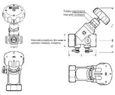 Herz Valdymo ventilis su STROMAX- M 1 / 2 "matavimo antgaliai - 1 4117 51