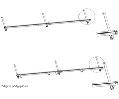 Hewalex Laikiklis KS2100-2B-H430.U001Uchwyty na dach nachylony 30-60° – hak do dachówki H430