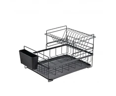Rosberg 5R53000PBL, indų džiovyklė, 2 lygiai, 45x32,5x27,3 cm, juoda
