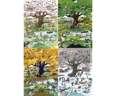 Dėlionė Heye Puzzle 2000 vienetų – keturi sezonai