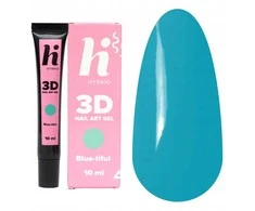 HI HYBRID nagų dailės gelis 3D dekoracijoms Mėlynai violetinis 10 ml