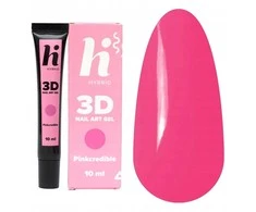 HI HYBRID nagų dailės gelis 3D dekoracijoms Pinkcredible 10ml