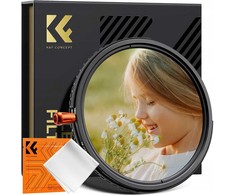 Filtras K&amp;F Concept Nano-X MRC CPL &amp; Fader ND2-32 &amp; Juodas Mist 1/4 - 49 mm