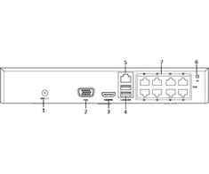 HiLook IP registratorius 8 kanalų 5MP PoE (NVR-108MH-D/8P (D))