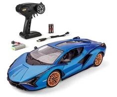 Tamiya Himoto Carson 1:14 Lamborghini Sian 2.4G 100% RTR mėlynas (500404356)