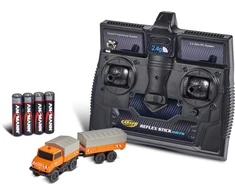 Tamiya Himoto Carson 1:87 M-B Unimog U406 su przyczepą 2,4G 100% RTR oranžinė (500504177)