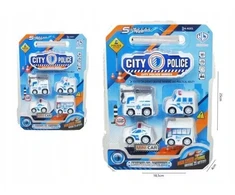 Hipo Hippo Police cars 5cm 4vnt. H13776 49305