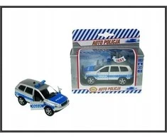 Žaislinė mašinytė su garsu Hipo Auto Police 11cm HKG093