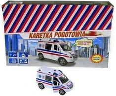 Automobilinis avarinis metalinis furgonas 11cm HIPO HKG090