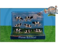 Hipo Hippo Farma Cows 1:87 juoda balta 8vnt 571878 51348