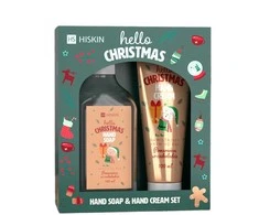Hiskin Rankų kremas „Hello Christmas Sweet Chocolate“ rinkinys (60 ml) + rankų muilas (200 ml)