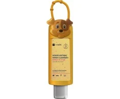 HISKIN Antibac Hand Valiklis+ Biocidinis rankų gelis su persikų kvapu - šuniui (75 ml buteliukas + dėklas)