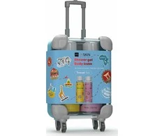 HISKIN Travel Size Rinkinys lagamine - dušo želė ir kūno losjonas 2x75 ml