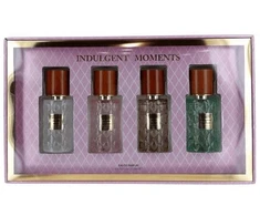 Set Indulgent Moments: Cashmere &amp; Vanilla Eau De Parfum For Women, 15 ml + Rožinė Peony &amp; Vanduo Lotus Eau De Parfum For Women, 15 ml + Neroli &amp; Sea Salt Eau De Parfum For Women, 15 ml + Jasmine Petals &amp; Cedarwood Eau De Parfum For Women, 15 ml