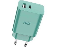 Įkroviklis HMD Dual Port Wall Charger 1x USB-A 1x USB-C 3 A (8P00000297)