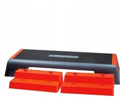 AS007 JUODA/RAUDONA AEROBIC STEP HMS PREMIUM