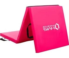 Sulankstomas gimnastikos kilimėlis HMS Premium MGS02 1800x600mm, rožinis