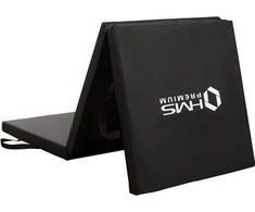 Sulankstomas gimnastikos kilimėlis HMS Premium MGS02 1800x600mm, juodas