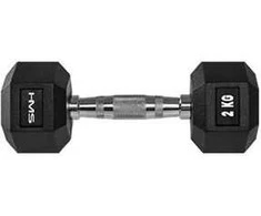 HMS Hex Pro gumuotas hantelis 1 x 2kg