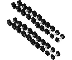HPC POLIURETANO hantelių rinkinys 2 x 2,5 - 25 KG CPU (275 KG) HMS