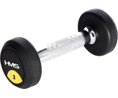 HMS HG PRO gumuotas hantelis 1 x 2kg