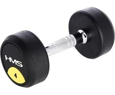 HMS HG PRO gumuotas hantelis 1 x 4kg