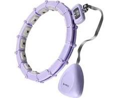 HHM14 HULA HOOP VIOLETINIS MAGNETINIS SU SVORIU + SKAITIKLIS HMS