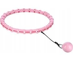 HHW11 PLUS SIZE HULA HOOP LIGHT Rožinis WITH WEIGHT HMS