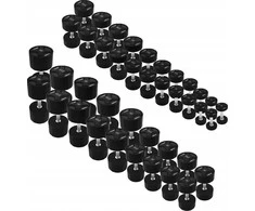 HPC POLIURETANO hantelių rinkinys 2 x 2,5 - 50 KG CPU (1050 KG) HMS