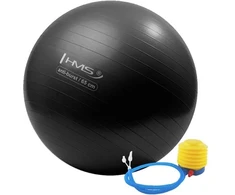 YB02 naujas juodas gimnastikos kamuolys HMS 65 cm