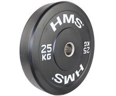 Olimpinis guminis svoris HMS BBR juodas - 25 kg