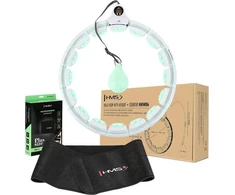 HMS Rinkinys HULA HOP HHW06 Žalias Z PIŁKĄ GRAWITACYJNĄ I LICZNIKIEM + PAS BR163 Juodas PLUS SIZE