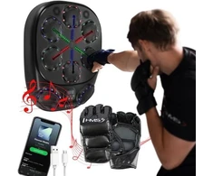 HMS TB10 Elektroninis bokso treniruoklis su „Bluetooth“, muzika ir pirštinėmis, 4000 mAh baterija