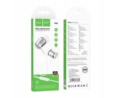 Wire ausinės Jack 3,5 mm Hoco M108 sidabrinis