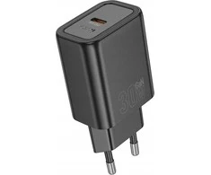 Telefono įkroviklis Hoco USB A + USB C QC3.0 PD 3A 30W N63 juodas