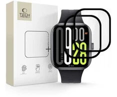 „Tech-Protect Glass Flex+ Hybrid Glass“ 2 vnt. pakuotė, skirta „Xiaomi Redmi Watch 5“ ir „Juodas“ laikrodžiui