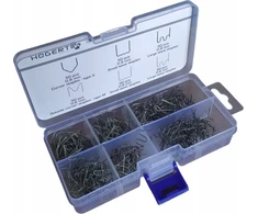 Kabių komplektas plastiko suvirinimo aparatui 300 vnt., Hogert, HT2C082