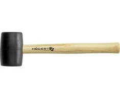 Hogert Technik Guminis plaktukas 900 g, juodas