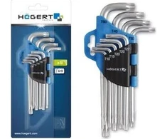 Hogert 9 dalių "Torx" raktų rinkinys, CrV plienas