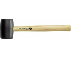 Hogert Technik Guminis plaktukas 680 g, juodas
