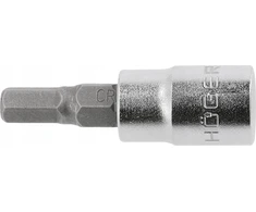 Hogert Technik Šešiabriaunis lizdas 3 mm, 1/4"