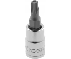 Hogert Technik Tamperinis torx bito lizdas su 20 mm, 1/4" skyle