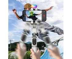 Selfie lazdelė Hohem Gimbal Trikojis Selfie lazdelė LED lempa + Nuotolinis pultas telefonui / AOCHUAN M1 PRO