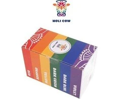 Holi Cow Spalvinga Holi pudra - rinkinys 6x100g