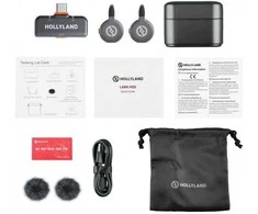 Hollyland LARK M2S Wireless Lavalier Microphone with USB-C Plug (Duo, Space Gray)
