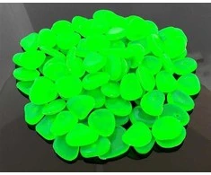 Ag653B Fluorescenciniai akmenukai žali